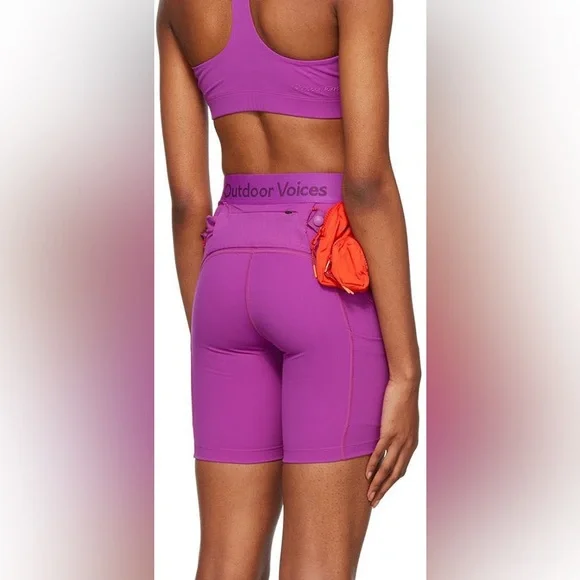 Outdoor Voices 6” Snack Shorts Bike Shorts Pockets Sz XL Hiking Walking Running - Picture 1 of 5